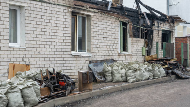 Professional Soot Cleanup technician working in Dover, OH